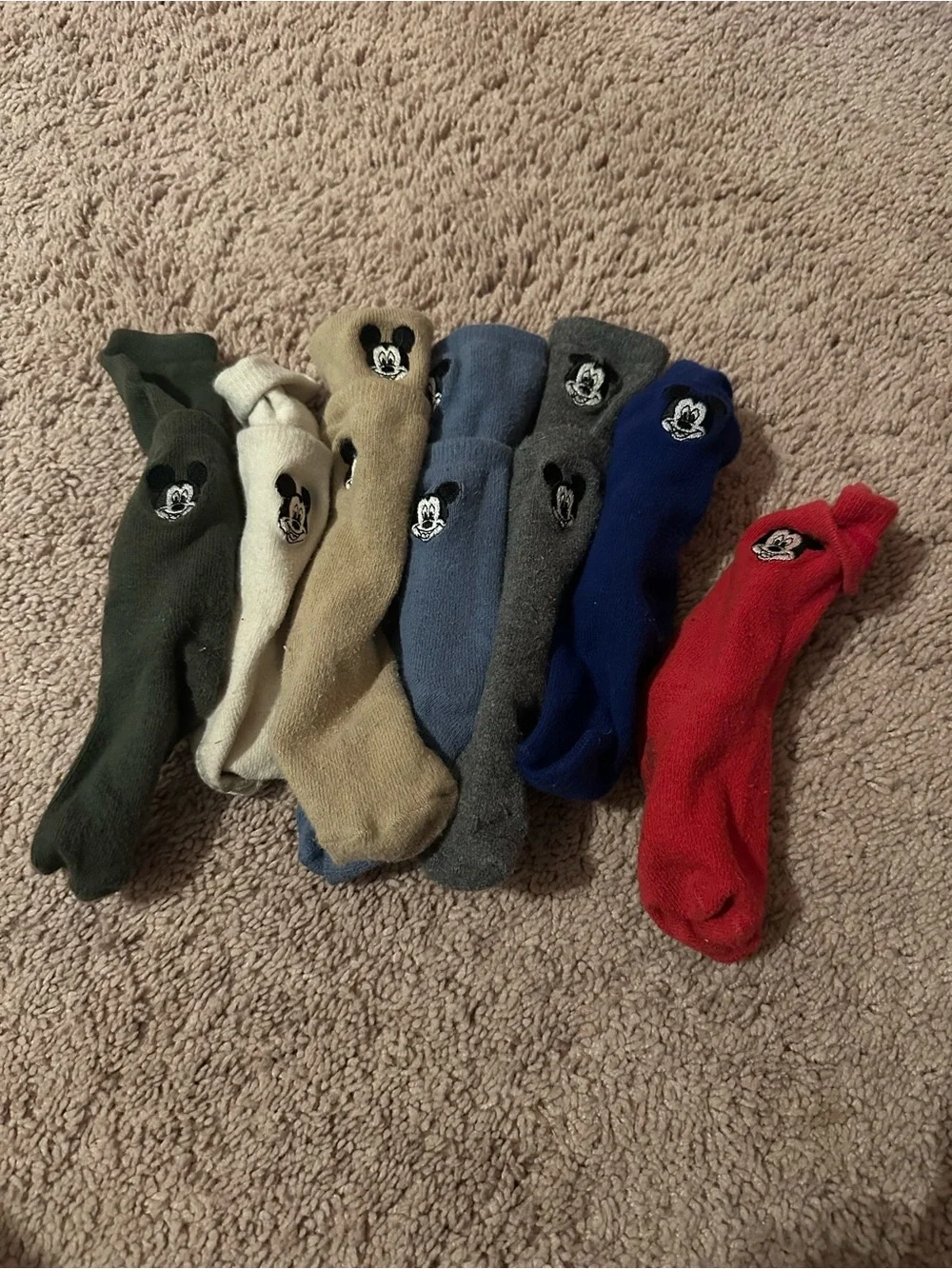 Mickey Mouse Casual Crew Socks - Multi-Color Pack